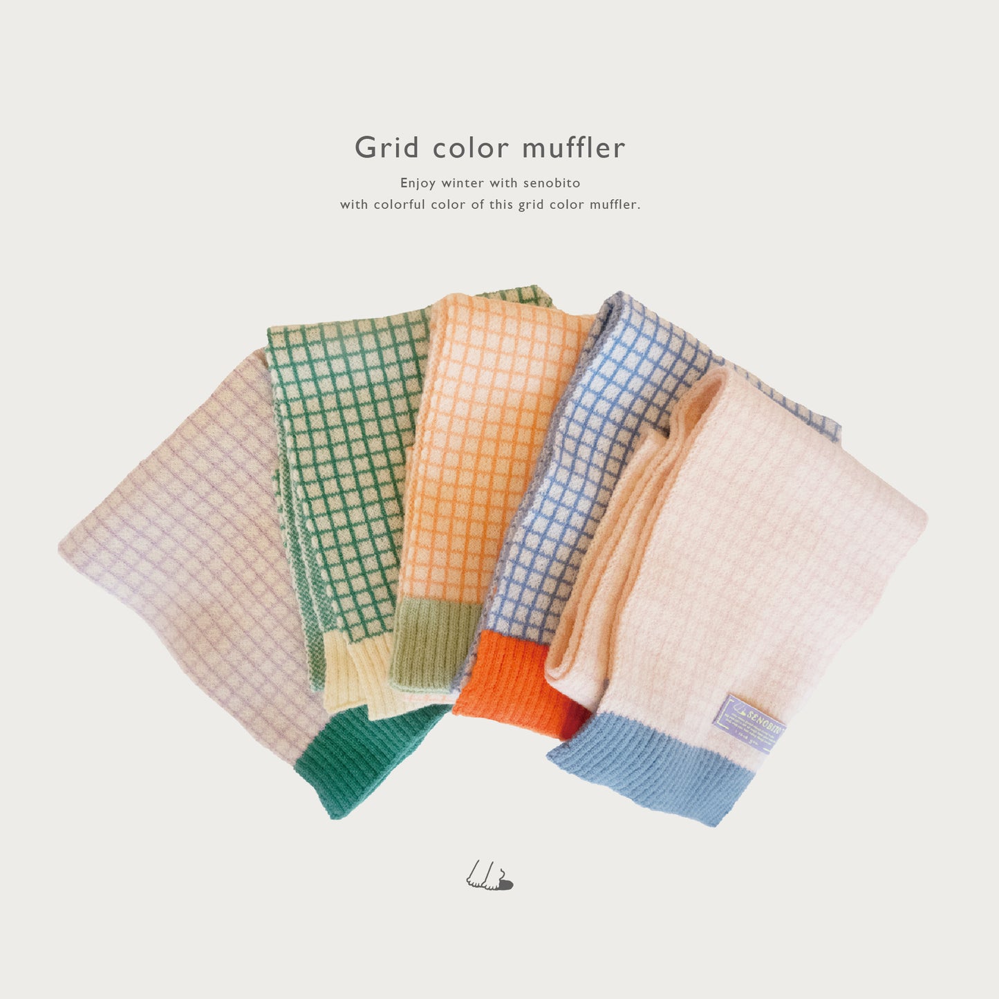 Grid color muffler(グリットカラーマフラー)