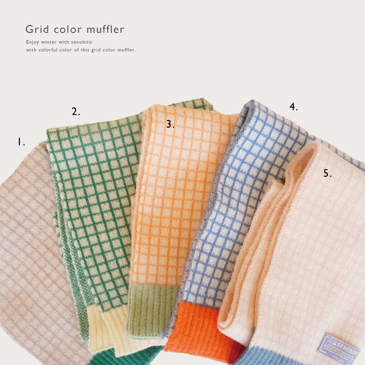 Grid color muffler(グリットカラーマフラー)