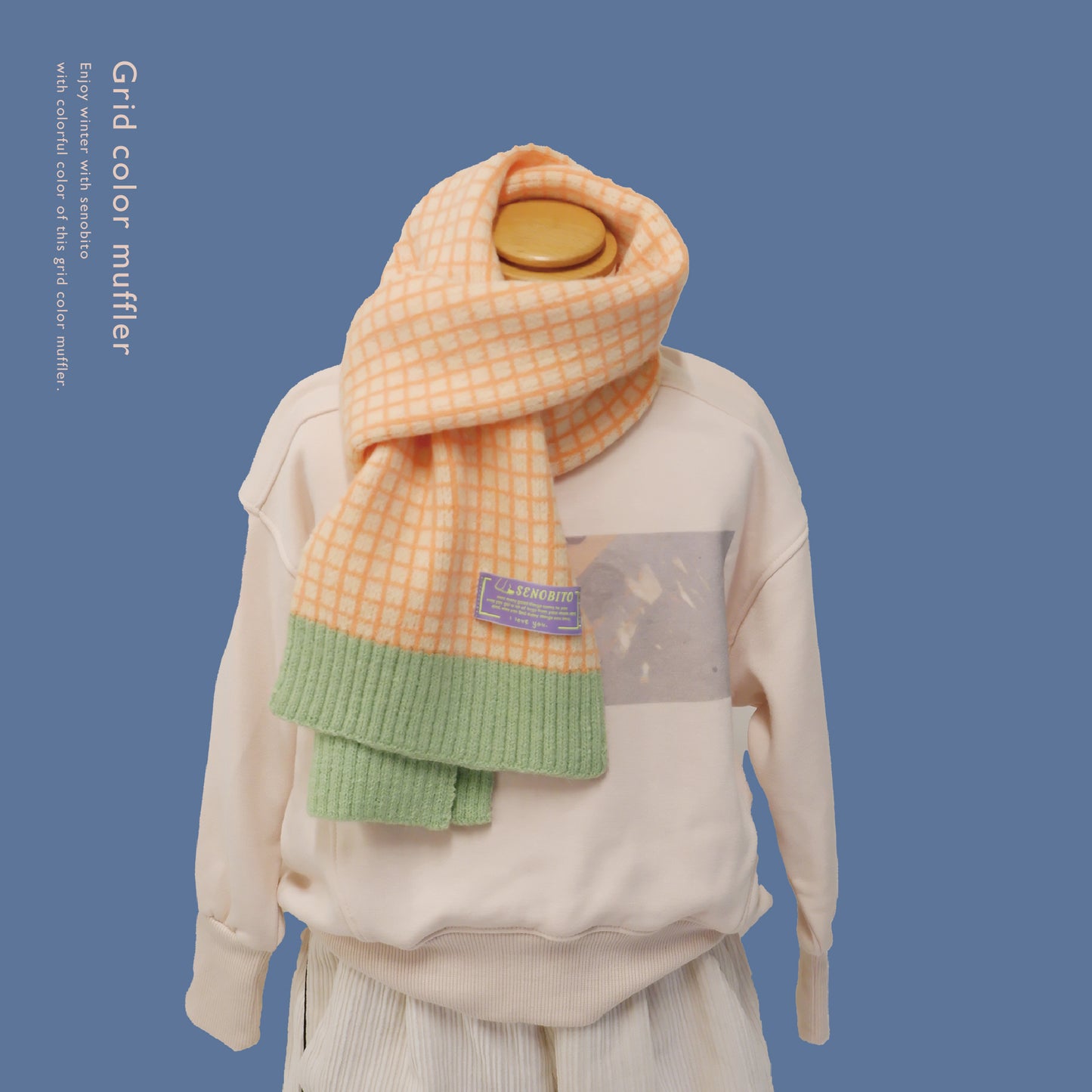 Grid color muffler(グリットカラーマフラー)