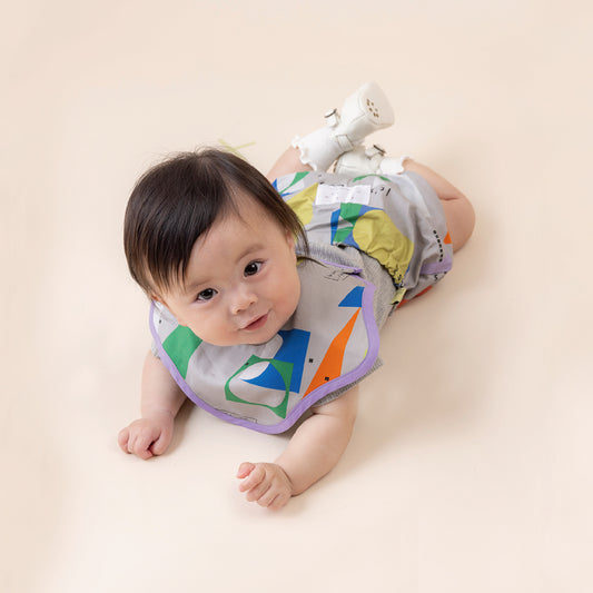 【WEB限定】かたち遊びベビーセット ★スタイ+選べるブルマ