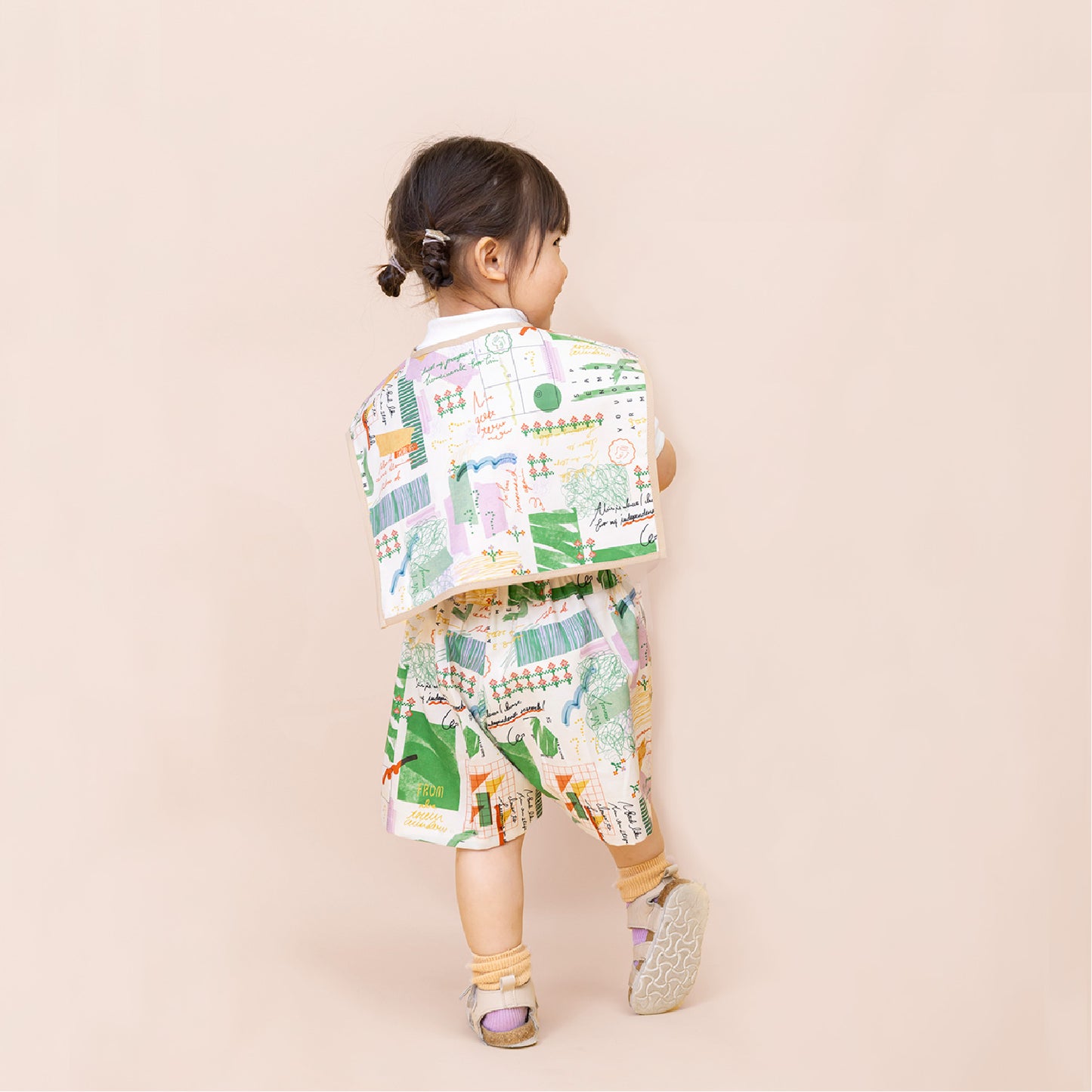 【WEB限定】日記セットアップ ★付け襟+ワイドショートパンツ ※単品もこちらから