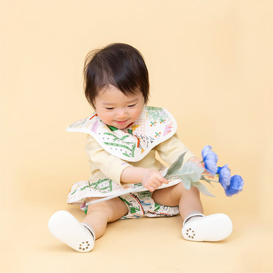 【WEB限定】日記 ベビーセット ★スタイ+選べるブルマ