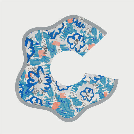 青いおはなスタイ