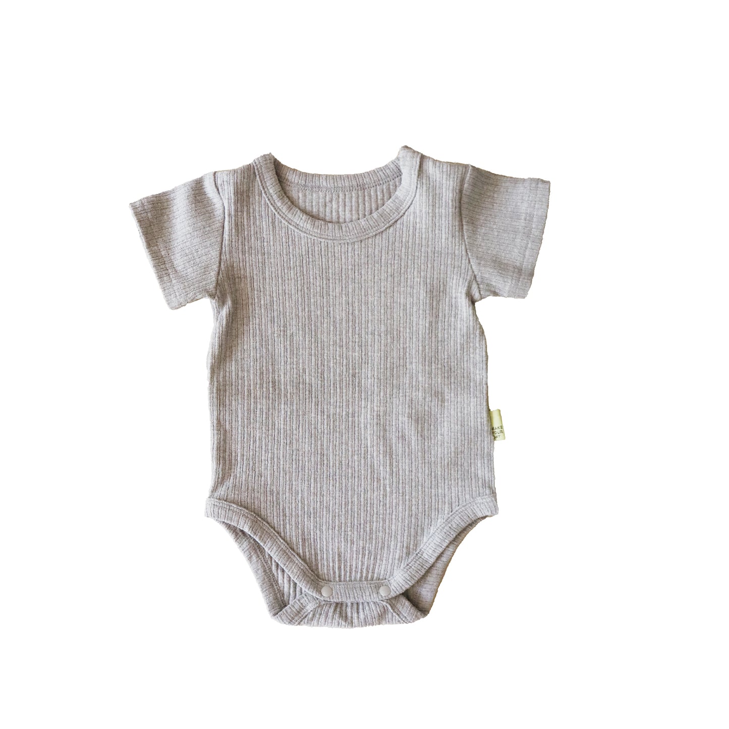 ribbed rompers ( リブロンパース ) - short sleeve