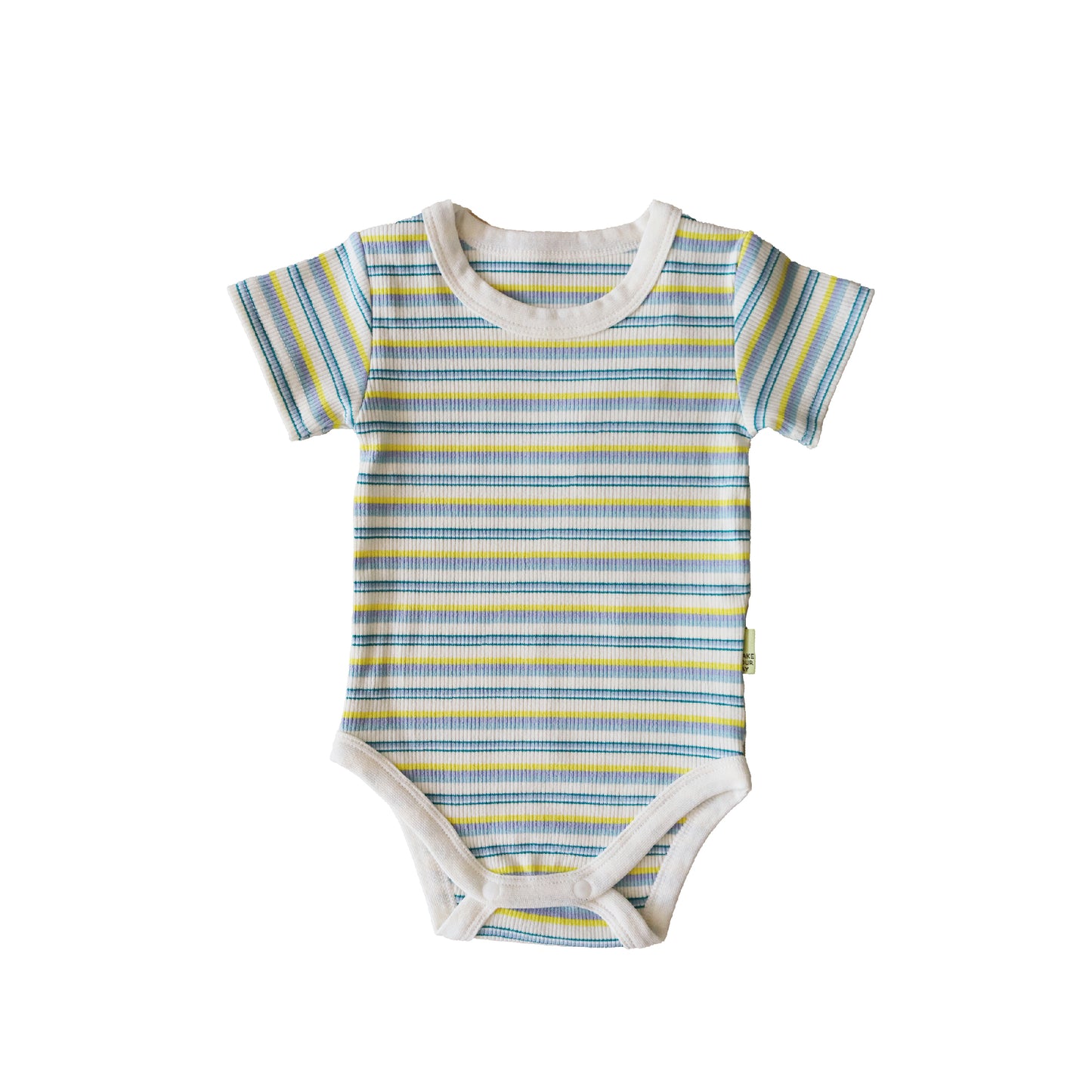 ribbed rompers ( リブロンパース ) - short sleeve