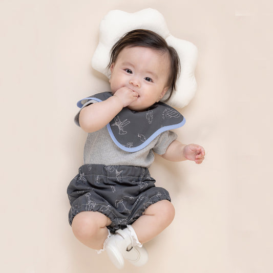 【WEB限定】どうぶつ園の日ベビーセット ★スタイ+選べるブルマ