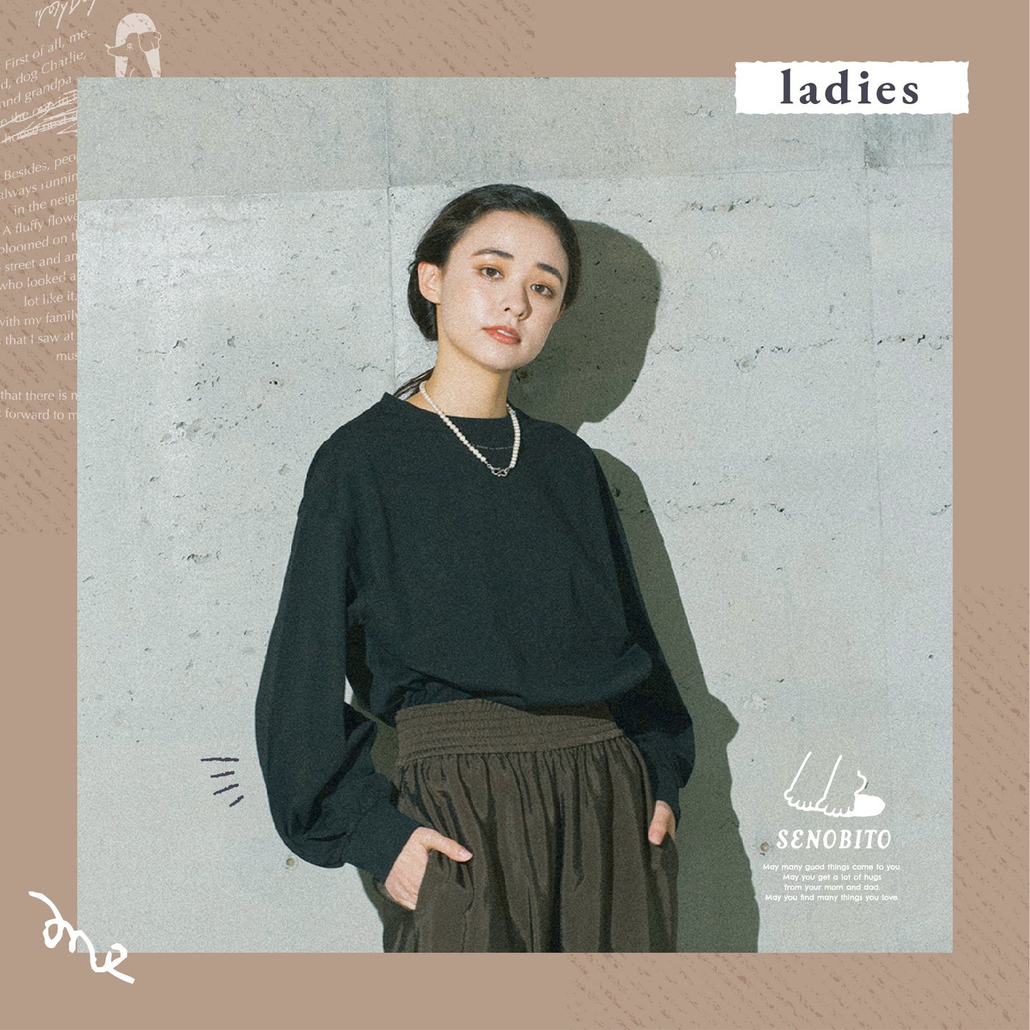 End roll long T-shirt (エンドロールロンT)親子セット