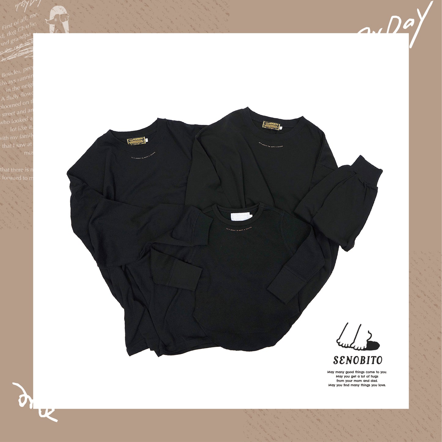 End roll long T-shirt (エンドロールロンT)親子セット