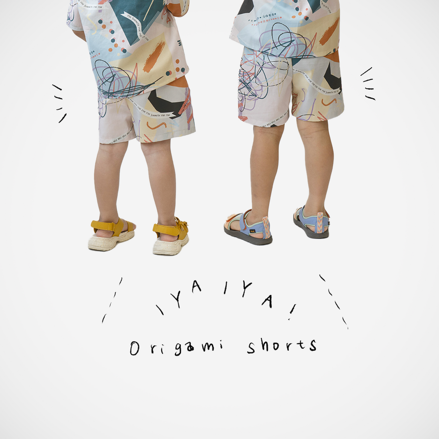 IYAIYA! Origami shorts(イヤイヤ!折り紙ショートパンツ)