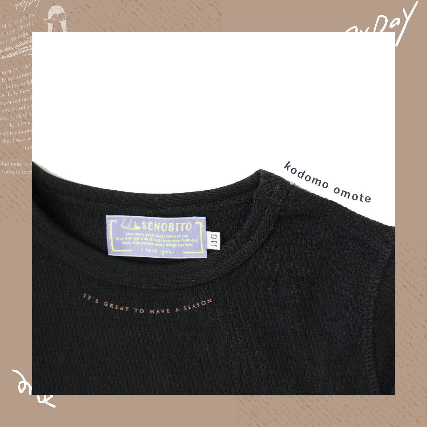 End roll long T-shirt (エンドロールロンT)親子セット