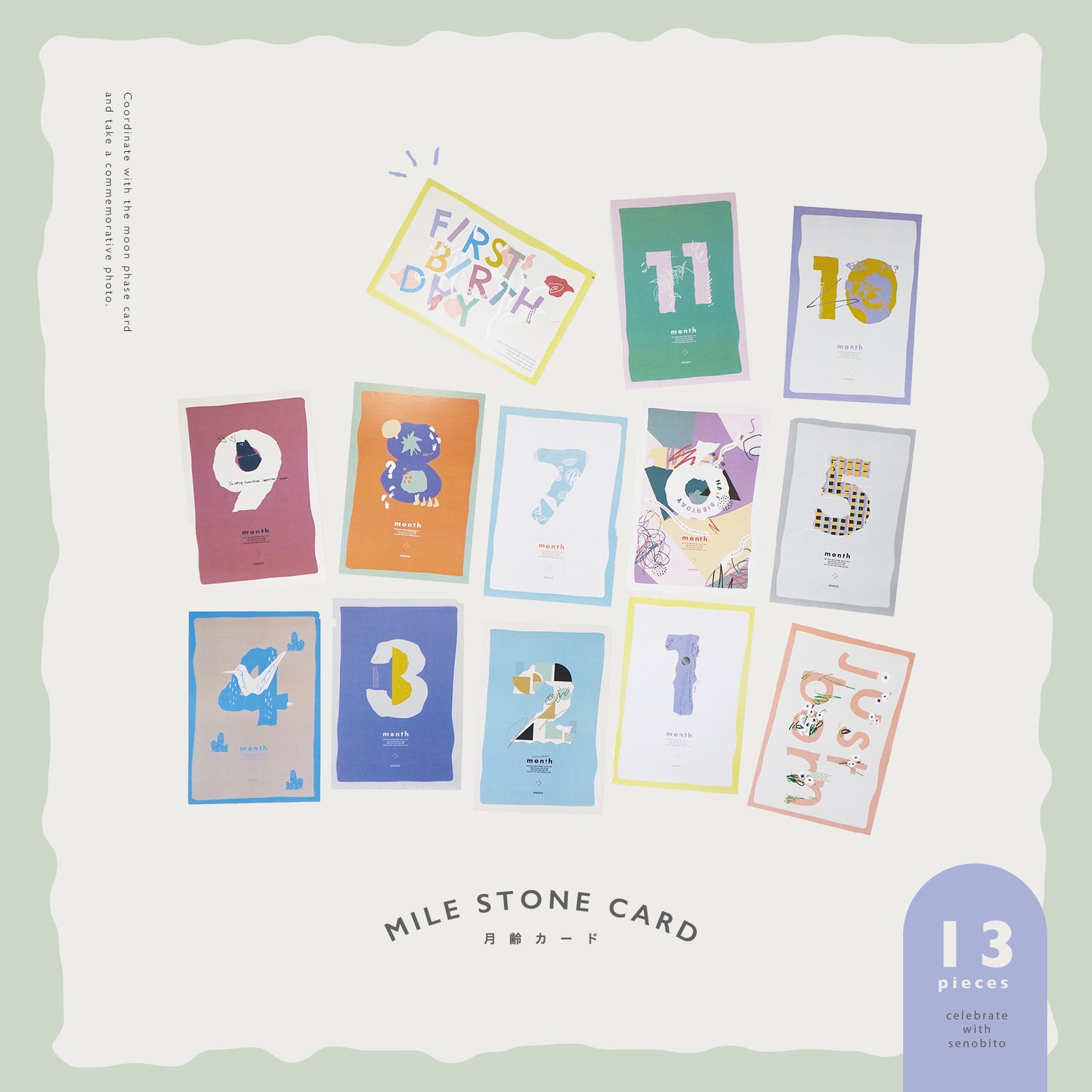 MILE STONE CARD ( 月齢カード )
