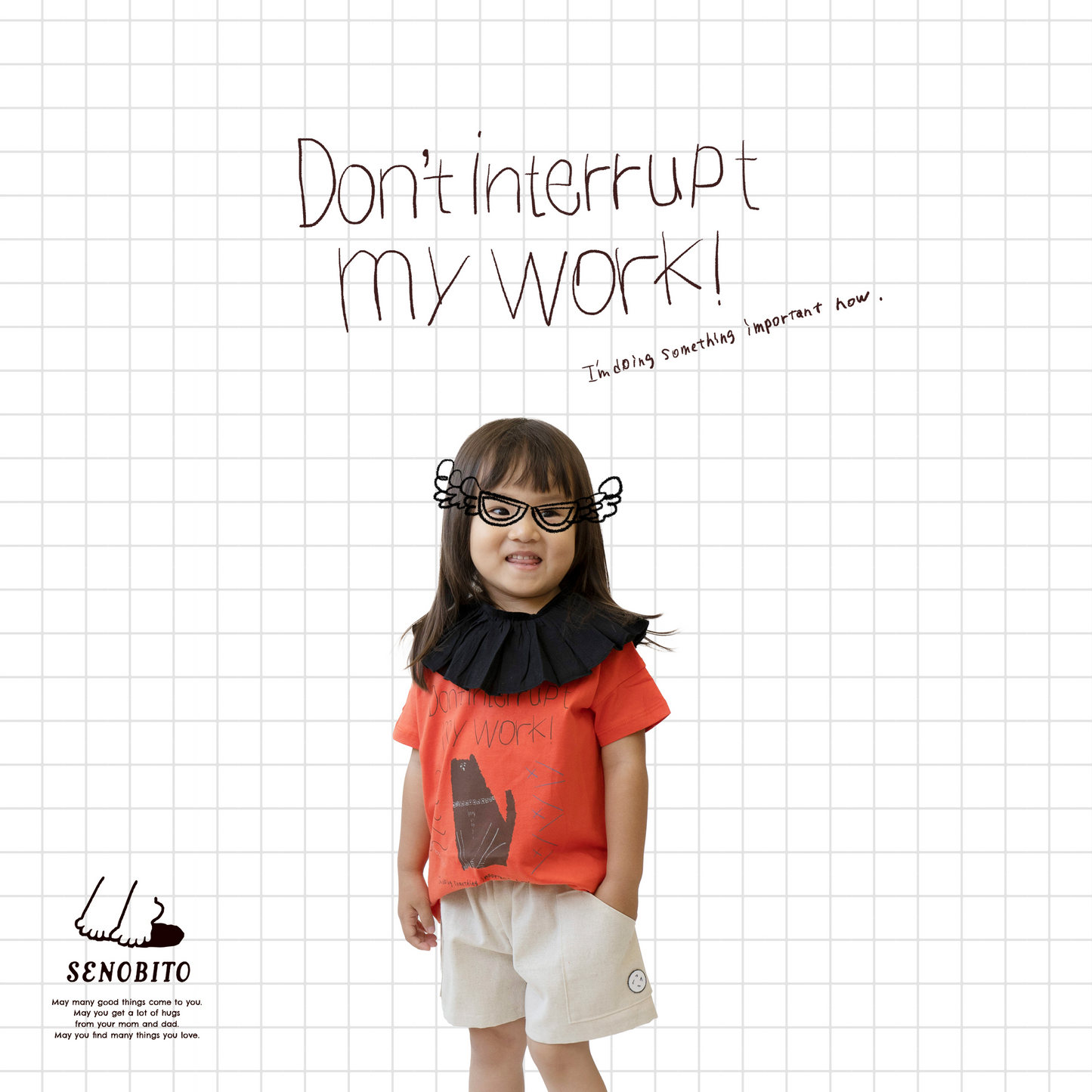 Don't interrupt my work T-shirt(仕事の邪魔はしないでTシャツ)