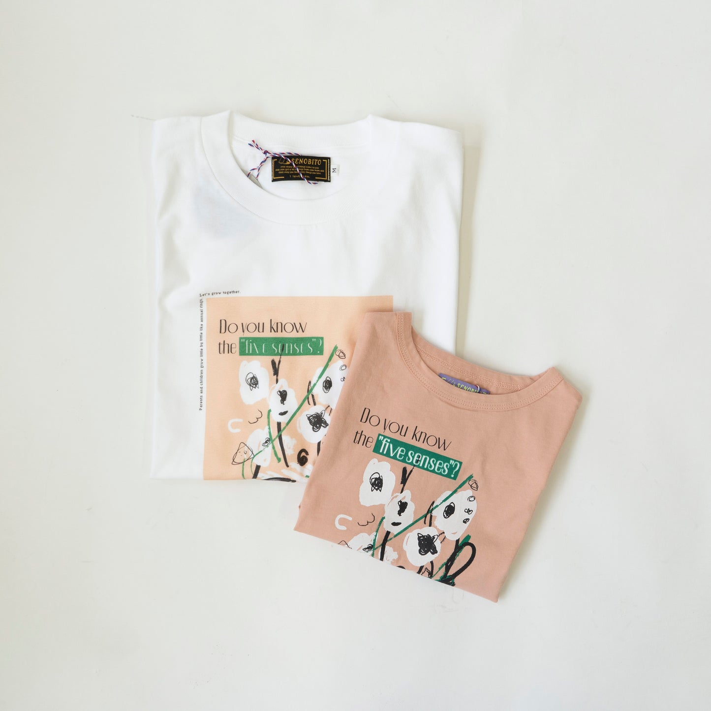 【オトナ】My five senses T-shirt(お花Tシャツ)