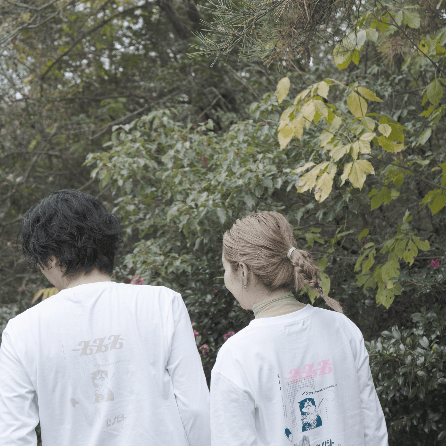 【Otona】Not sleepy longTshirt(ノットスリーピーロンT)ホワイト×ネイビー