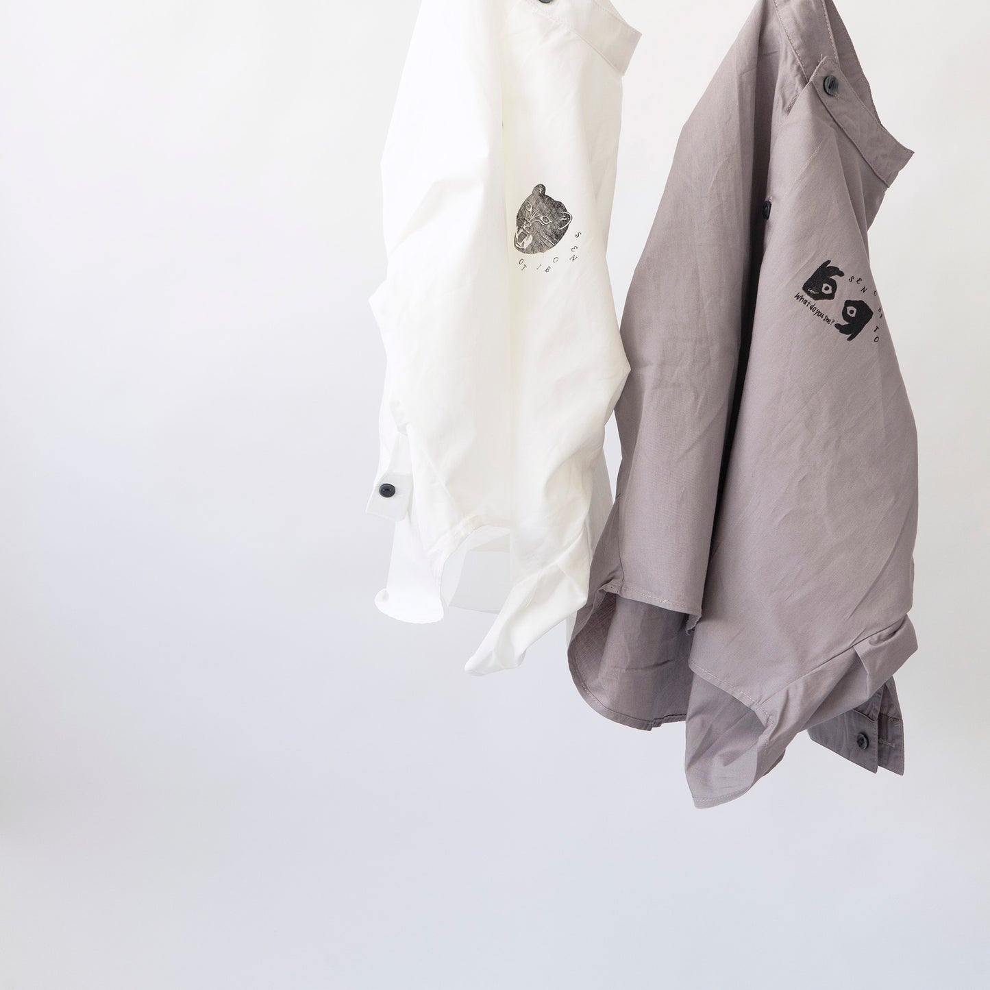 Stamp stand collar shirts (スタンプスタンドカラーシャツ)