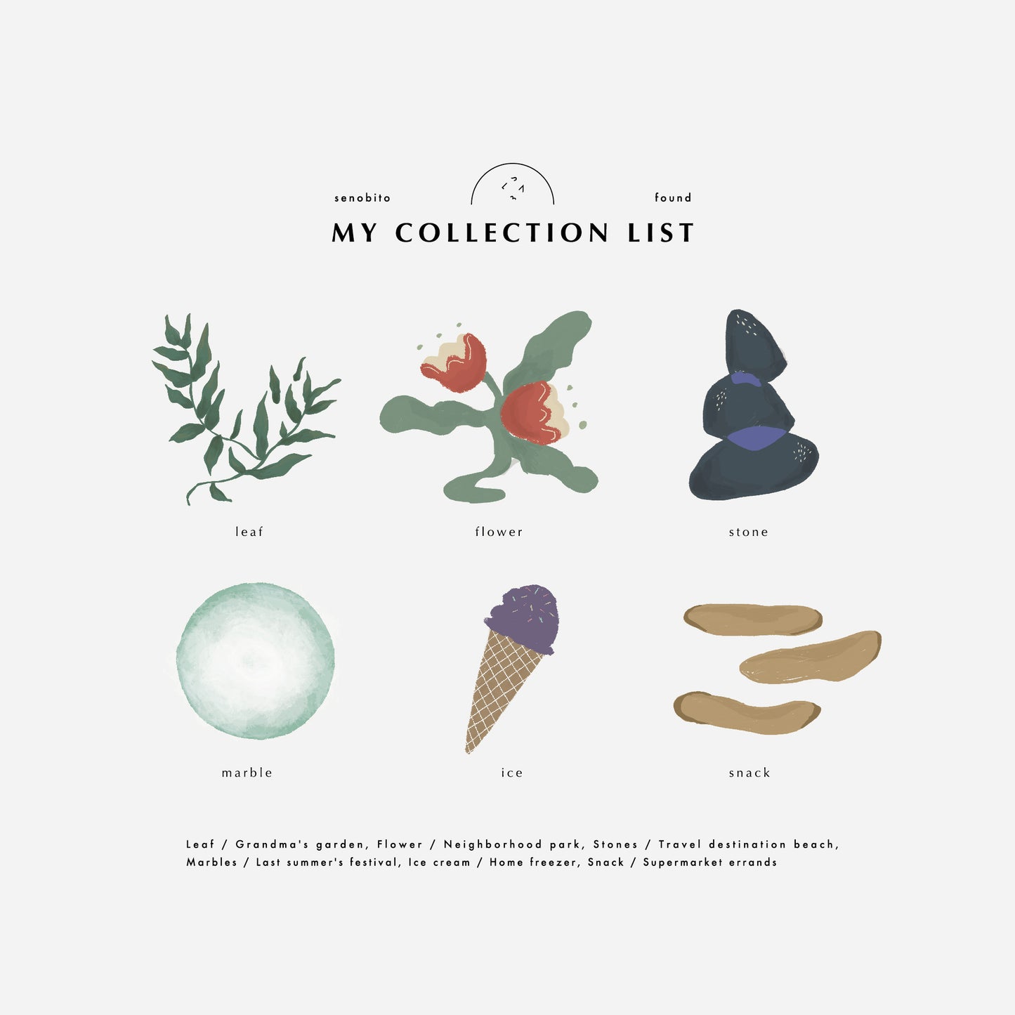My collection list bib (マイコレクションリストスタイ)