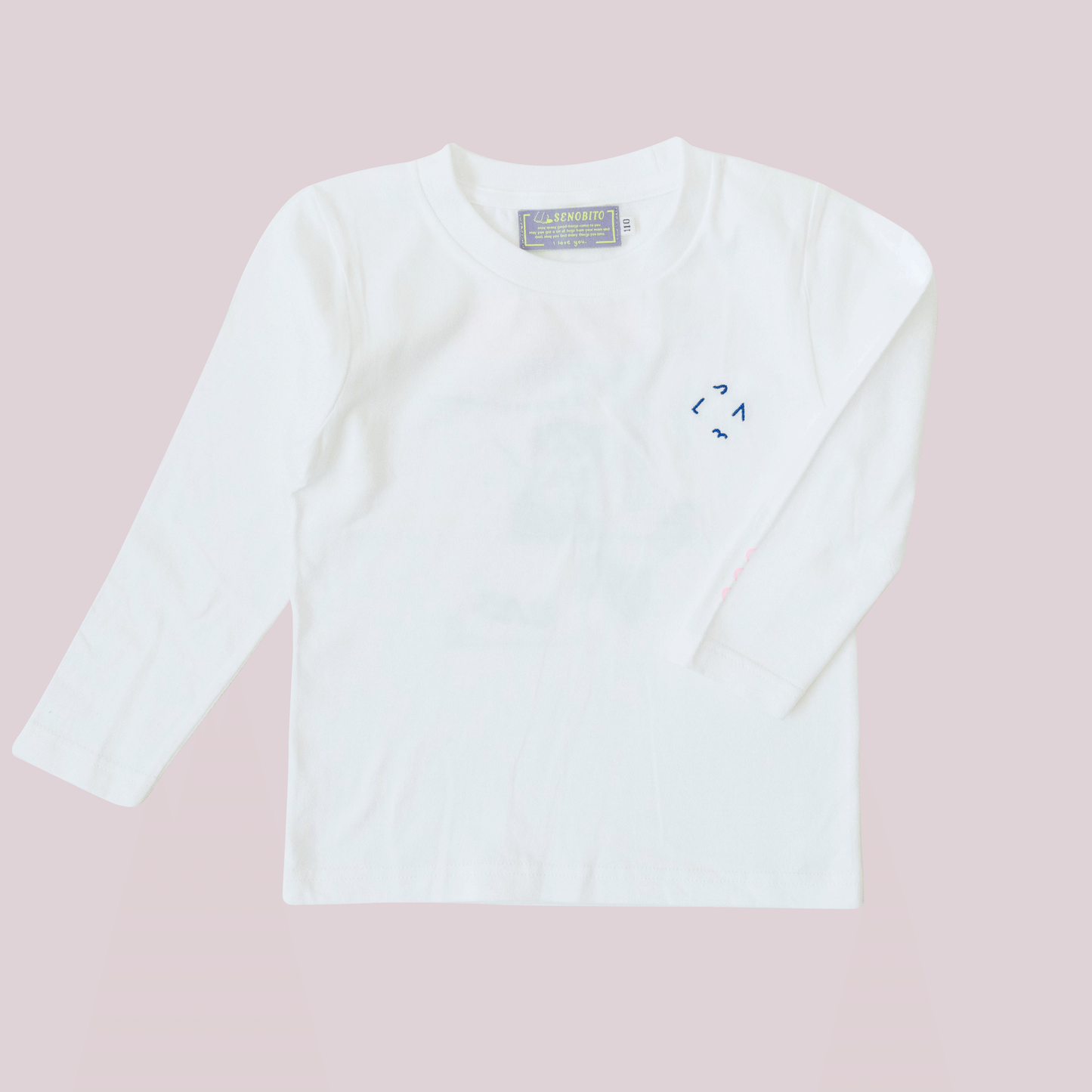 Not sleepy longTshirt(ノットスリーピーロンT)ホワイト×ネイビー