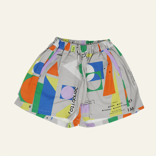 かたち遊びワイドショートパンツ