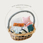 [ ギフトセット ]  BIRTH CELEBRATION BASKET SET - 出産お祝いバスケット [ カゴラッピング付き ]