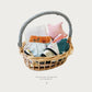 [ ギフトセット ]  BIRTH CELEBRATION BASKET SET - 出産お祝いバスケット [ カゴラッピング付き ]