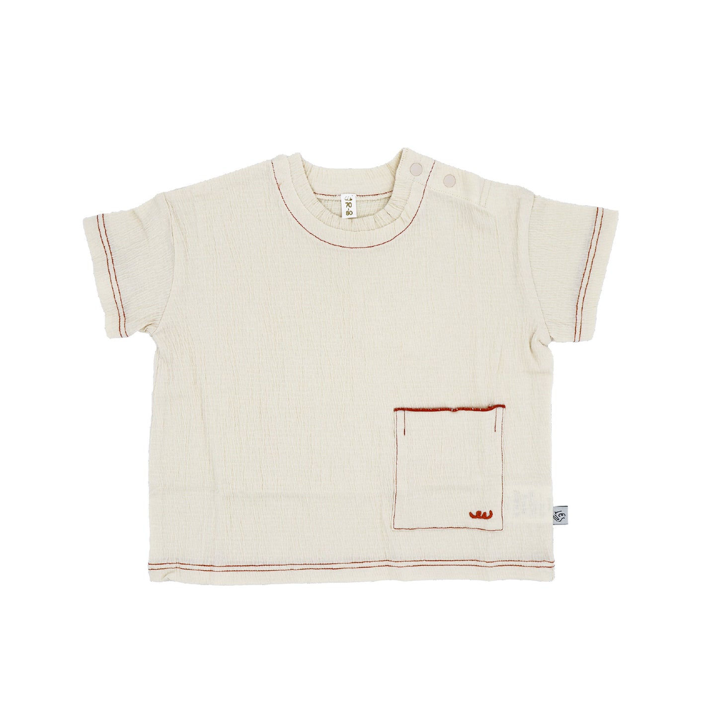シャーリングステッチTシャツ