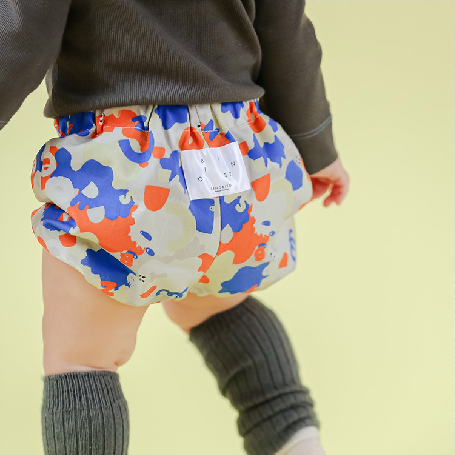 WEB限定】絵の具ペタペタベビーセット ☆スタイ+選べるブルマ