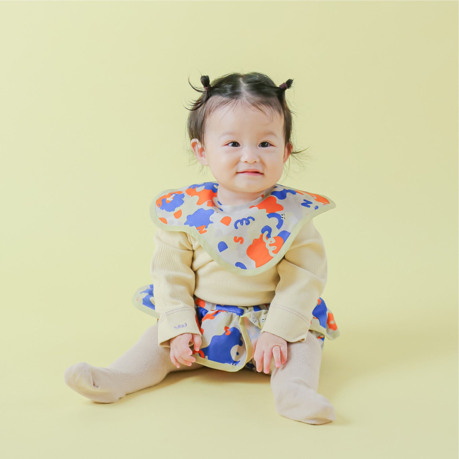 WEB限定】絵の具ペタペタベビーセット ☆スタイ+選べるブルマ