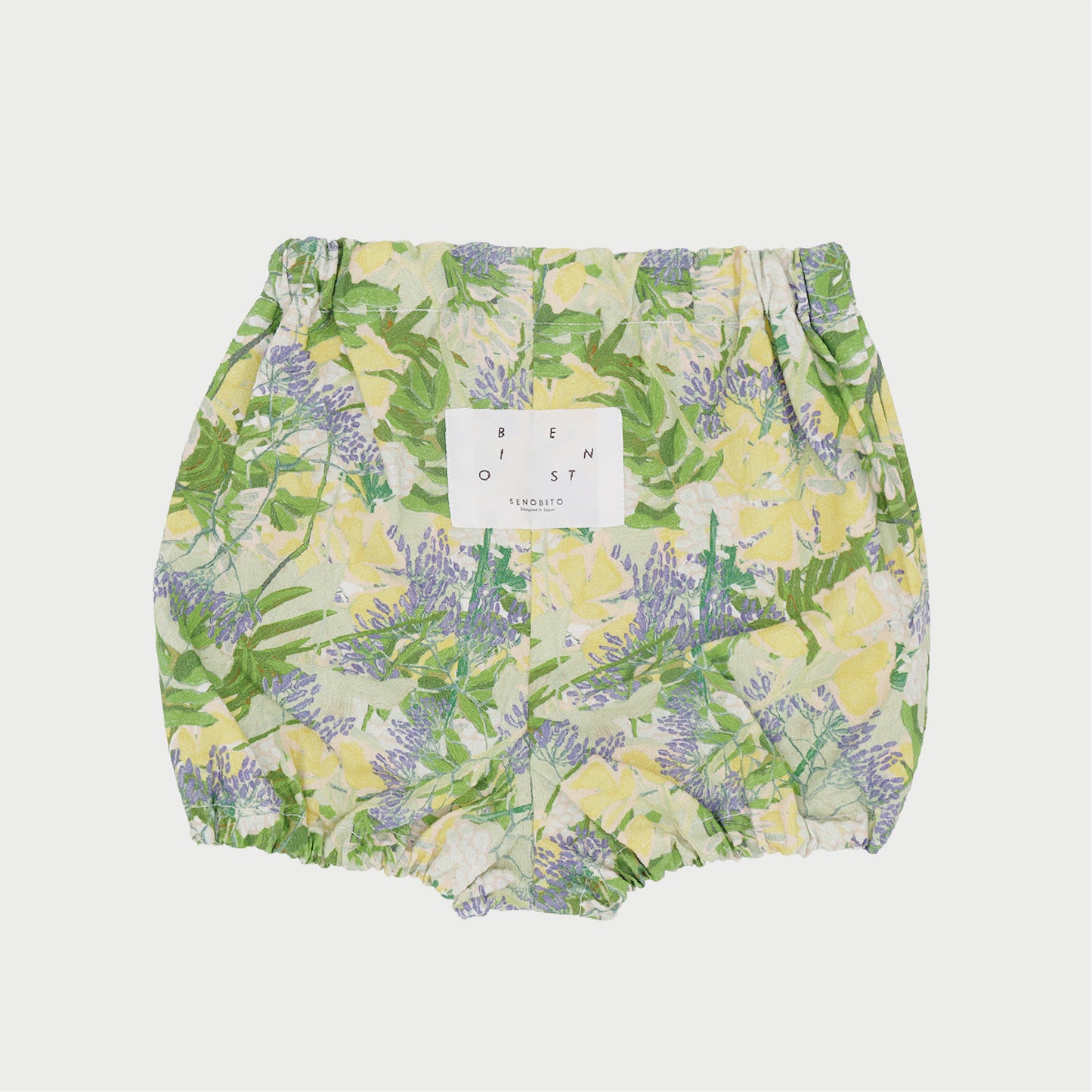 【先行予約】おひるね野花ベビーセット ★スタイ+選べるブルマ【4月27日(月)より順次発送予定】