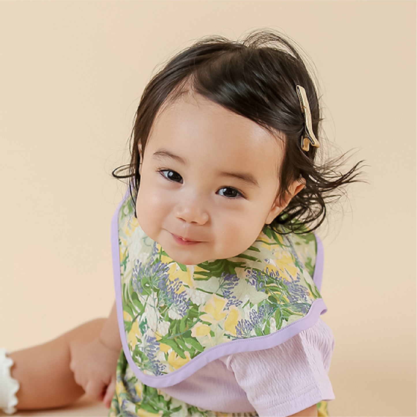 【先行予約】おひるね野花ベビーセット ★スタイ+選べるブルマ【4月27日(月)より順次発送予定】