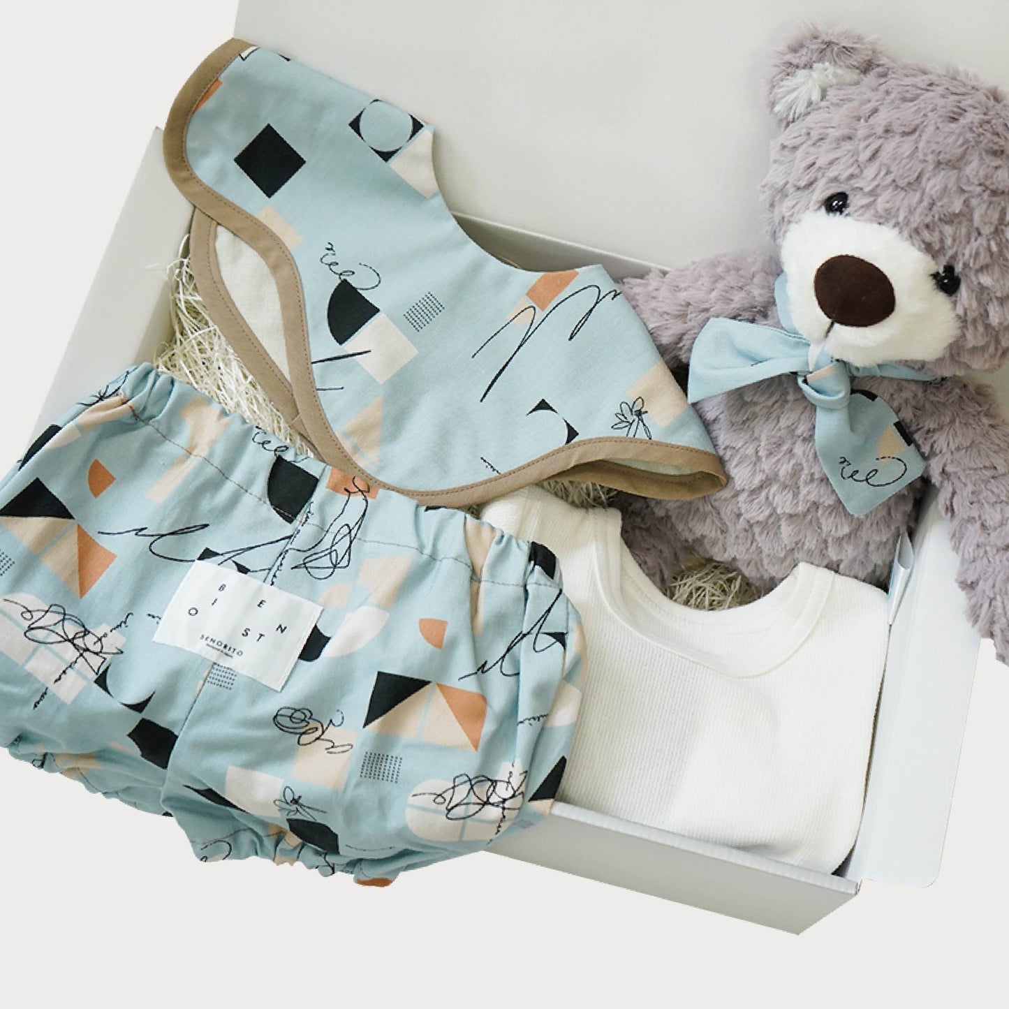 [ ギフトセット ]   • for BABY • くまさんと、いつでも一緒セット  [ ラッピング付き ]