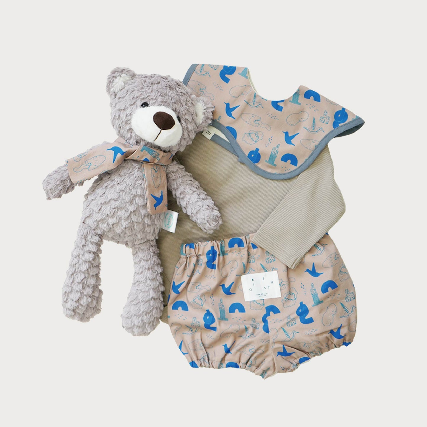 [ ギフトセット ]   • for BABY • くまさんと、いつでも一緒セット  [ ラッピング付き ]