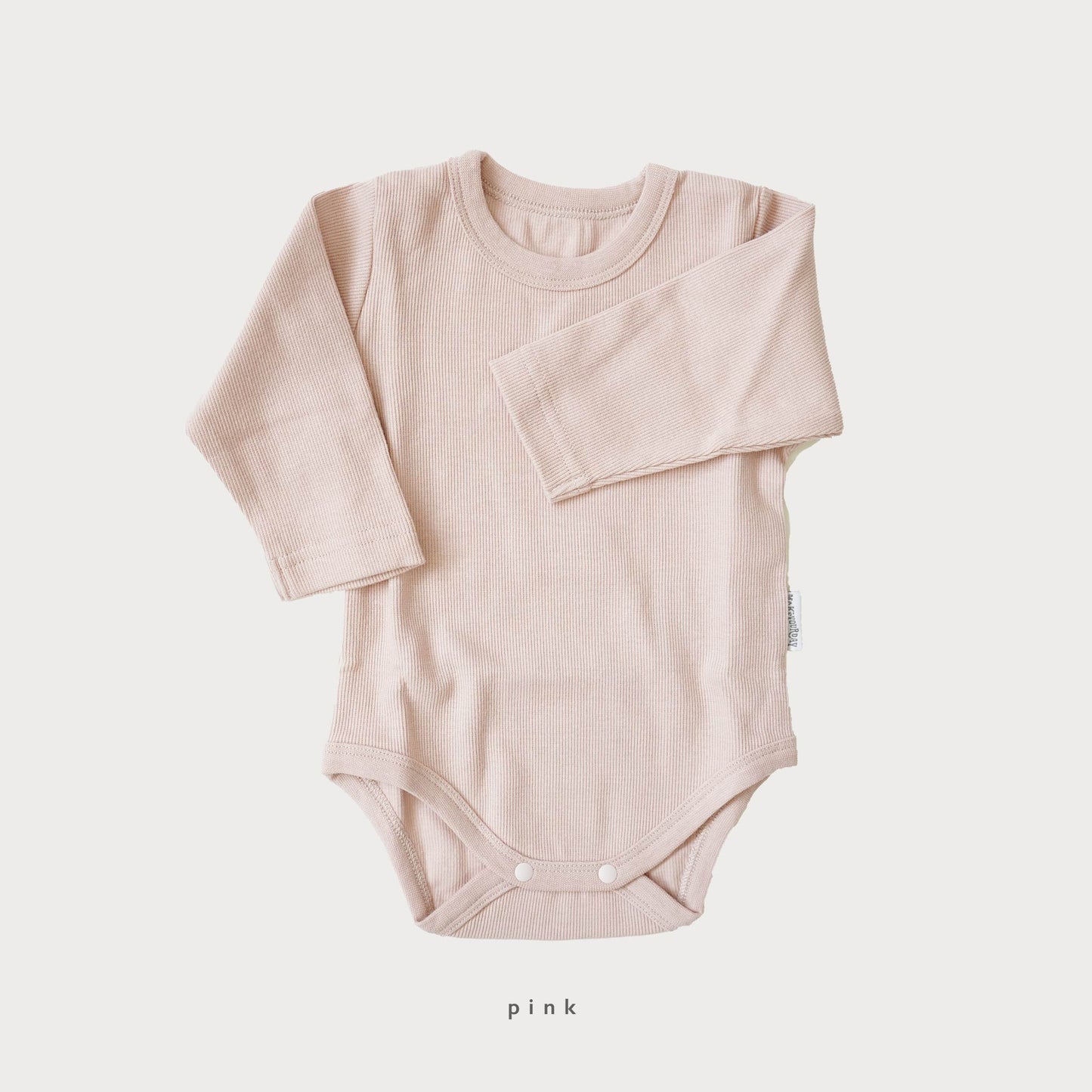 ribbed rompers ( リブロンパース ) - long sleeve