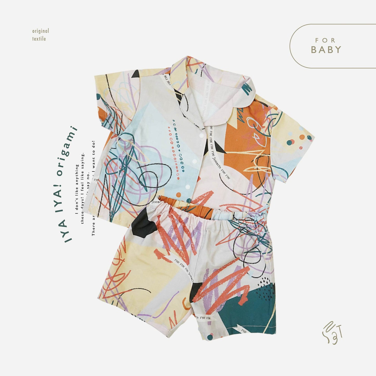 [ baby ] IYAIYA! Origami shorts（イヤイヤ！折り紙ショートパンツ）