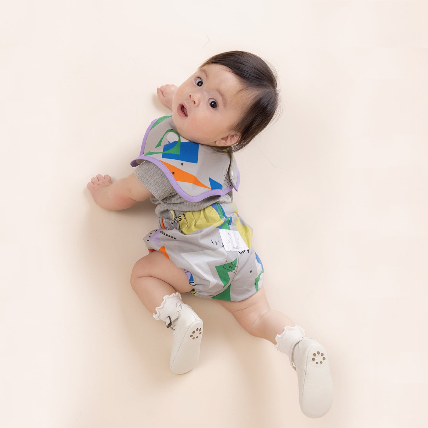 【WEB限定】かたち遊びベビーセット ★スタイ+選べるブルマ