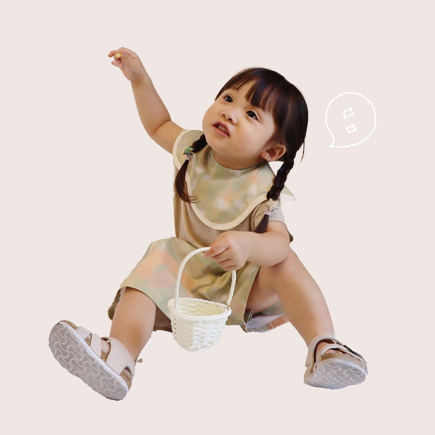 【WEB限定】ゆらゆらみなも セットアップ ★スタイ＋ワイドショートパンツ  ※単品もこちらから