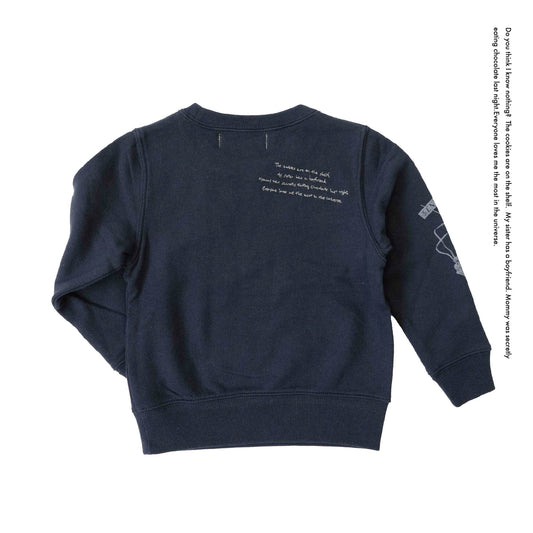 I know sweatshirt（アイノウスウェット）ネイビー