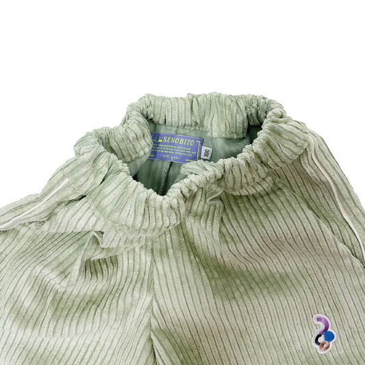 Line corduroy pants_Light green（ラインコーデュロイパンツ ライトグリーン）
