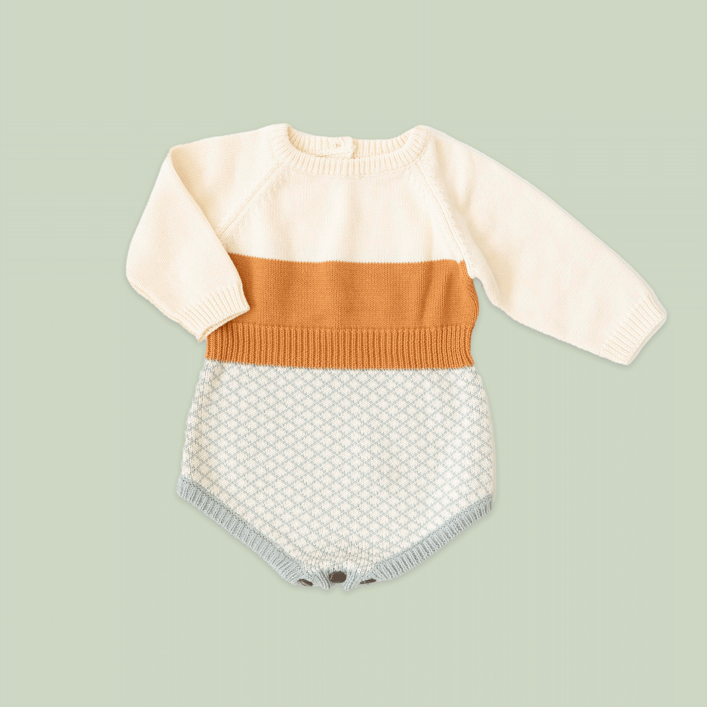 Pale knit rompers（ペールニットロンパース）