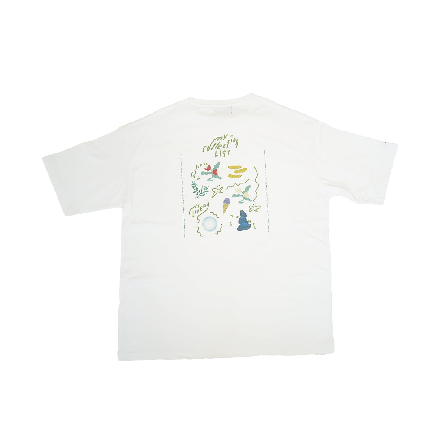 【Otona】My collection list T-shirt（マイコレクションリストTシャツ）