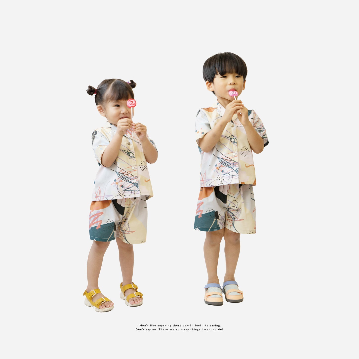 IYAIYA!origami SET UP （イヤイヤ！折り紙セットアップ）★トップス+ハーフパンツ